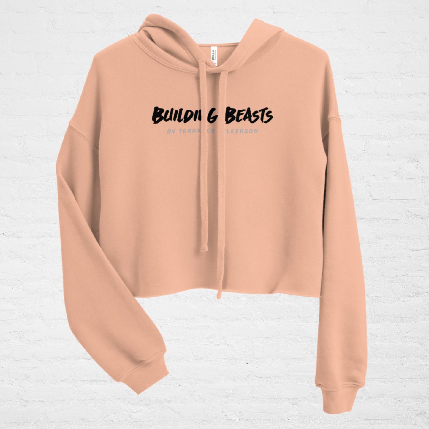 Crop Hoodie (Black Lettering)